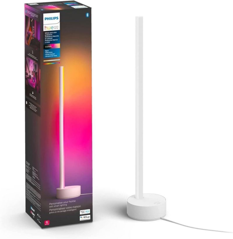 Lámpara de mesa Philips Hue Gradient Signe White con Alexa y Google