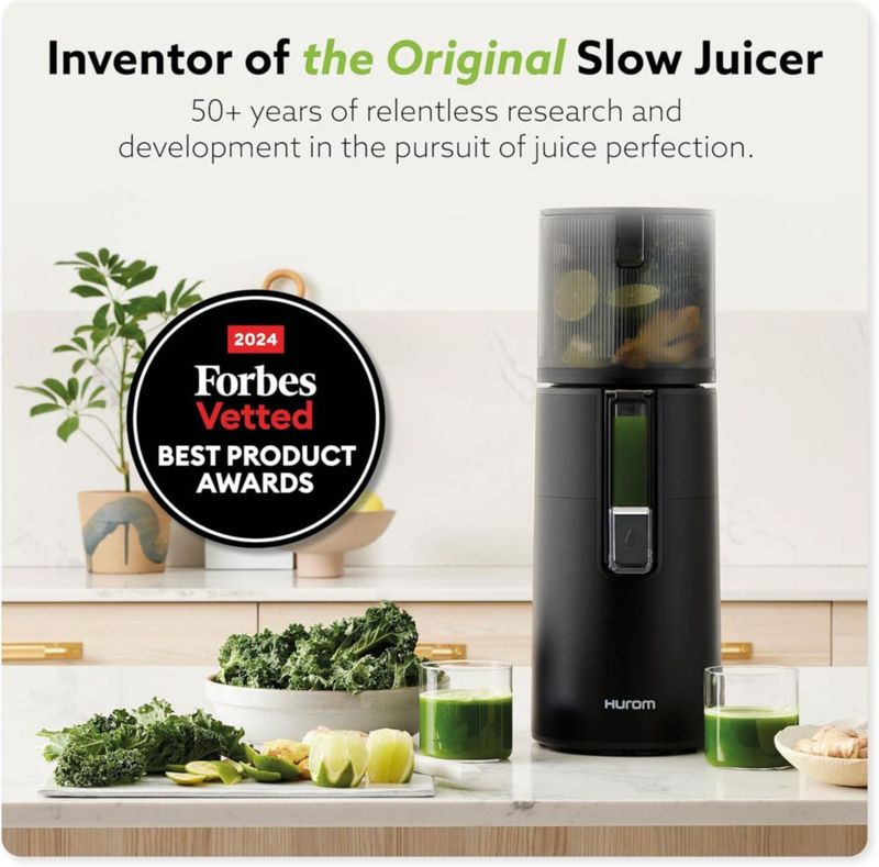 Extractor de jugos Hurom H400 de prensado en frío fácil de limpiar