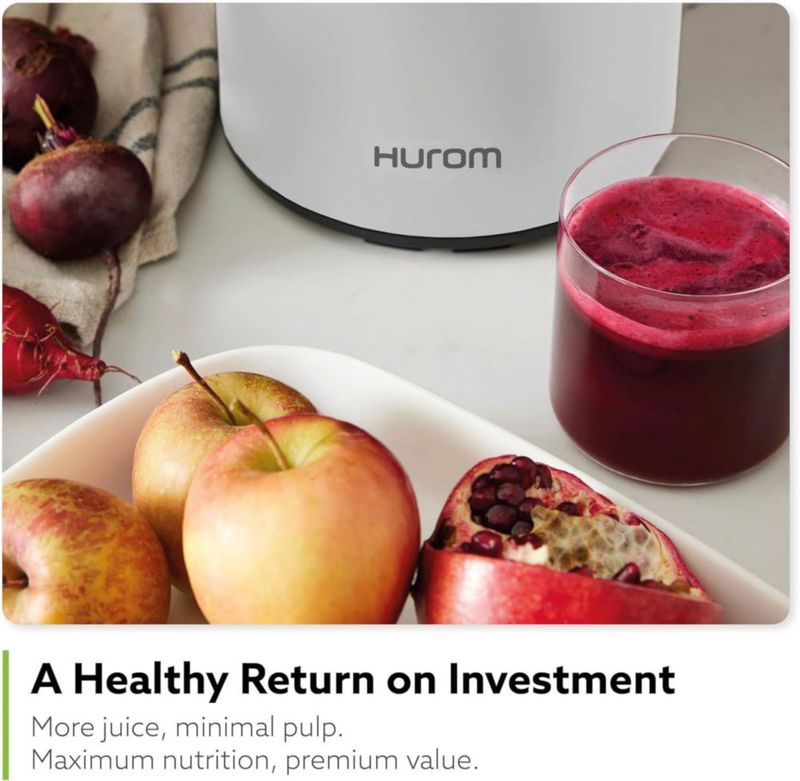 Extractor de jugos Hurom H400 de prensado en frío fácil de limpiar