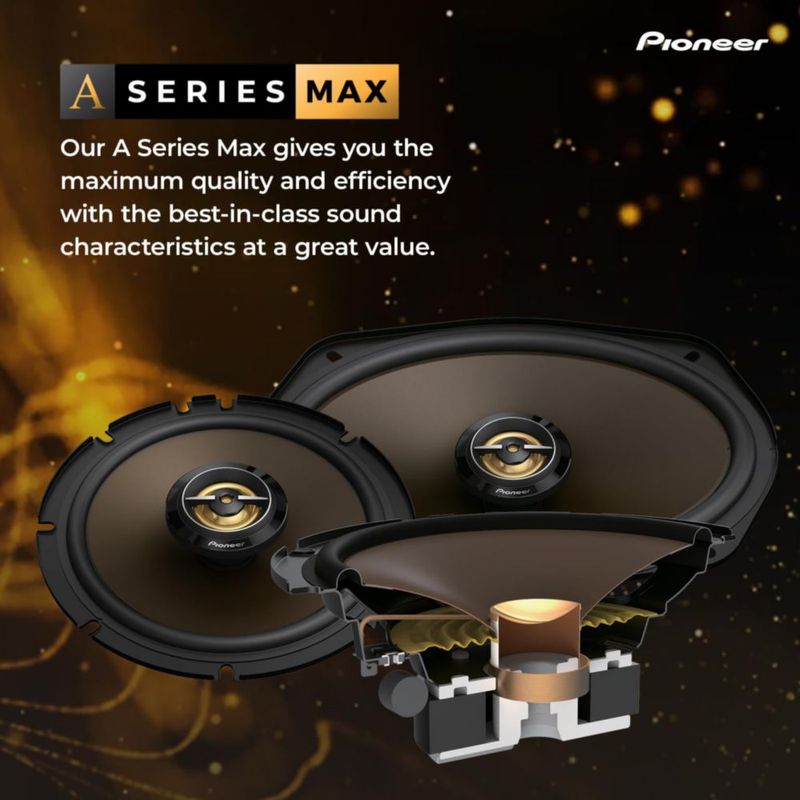 Altavoces para coche Pioneer A-Series MAX TS-A683FH de 6 x 8 pulgadas