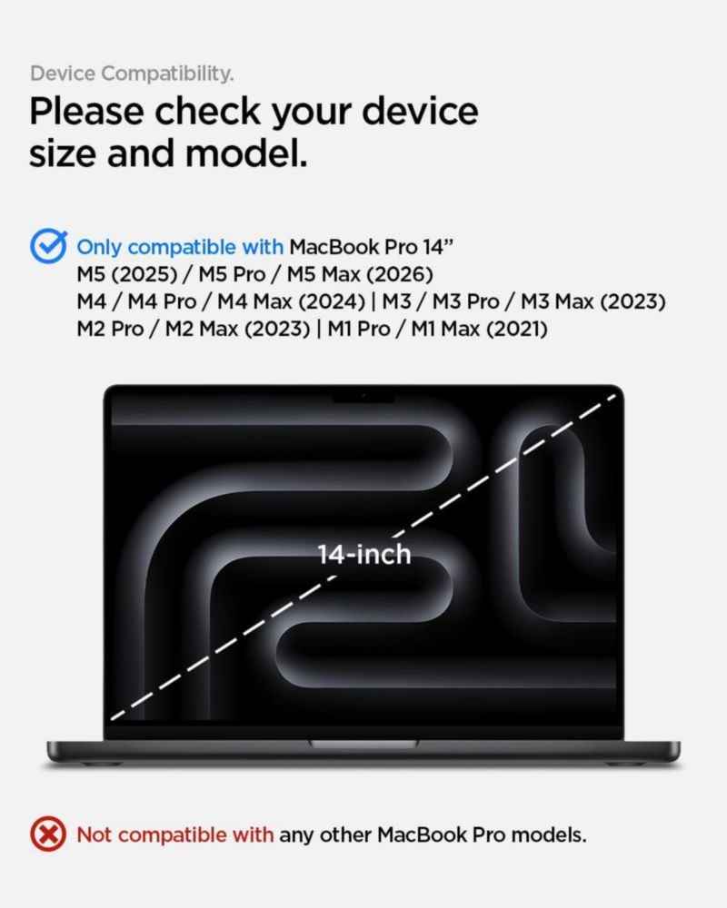 Protector de pantalla Spigen para MacBook Pro 14" con privacidad