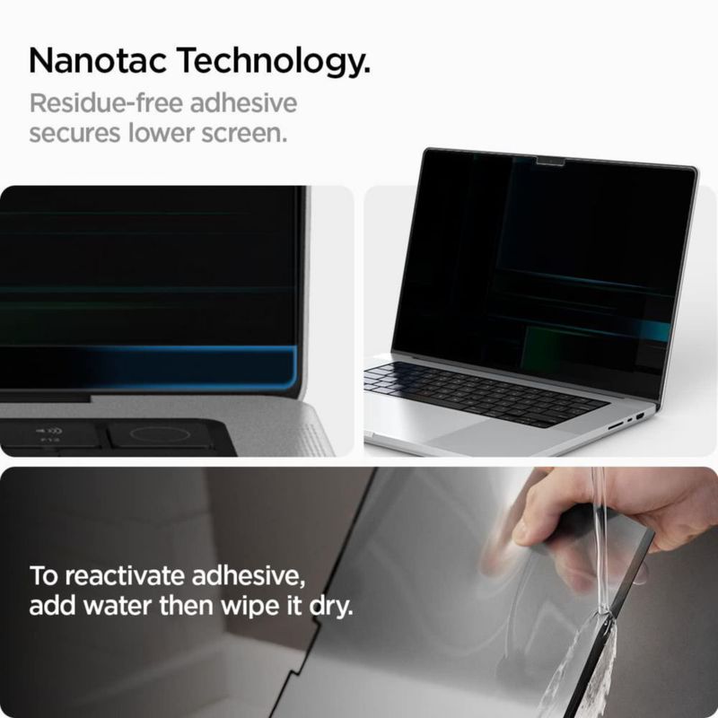 Protector de pantalla Spigen para MacBook Pro 14" con privacidad