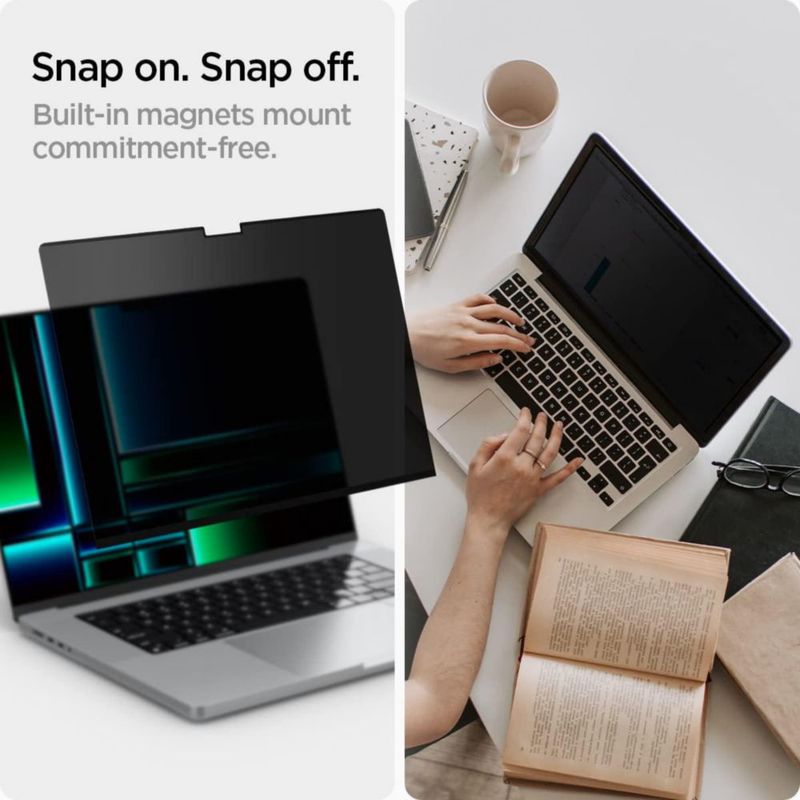 Protector de pantalla Spigen para MacBook Pro 14" con privacidad