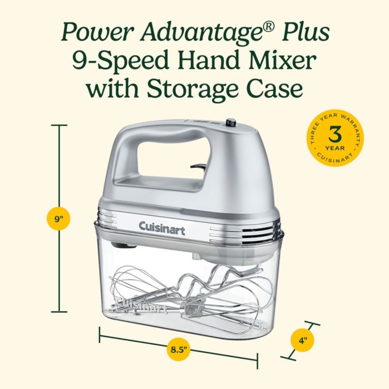 Batidora de mano Cuisinart HM-90BCS Power Advantage Plus de 9 velocidades