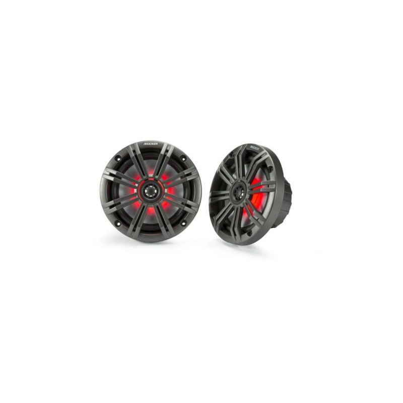 Altavoces coaxiales marinos KICKER KM65 de 6.5 pulgadas con tweeters de 3/4 pulgadas