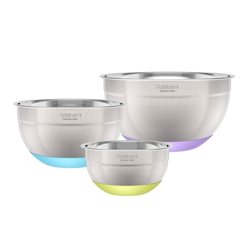 Cuencos para mezclar Cuisinart de acero inoxidable de 15 L 3 L y 5 L 3 piezas