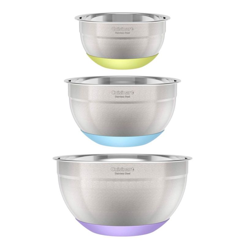 Cuencos para mezclar Cuisinart de acero inoxidable de 15 L 3 L y 5 L 3 piezas