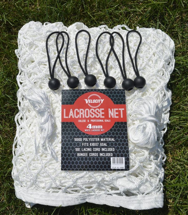 Red de Lacrosse Velocity 4 mm (2 unidades) Blanca de Poliéster