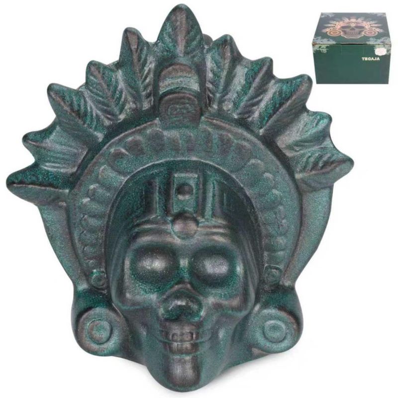 Silbato de Muerte TEGAJA Azteca 126 dB+ Cerámica con Acabado de Bronce