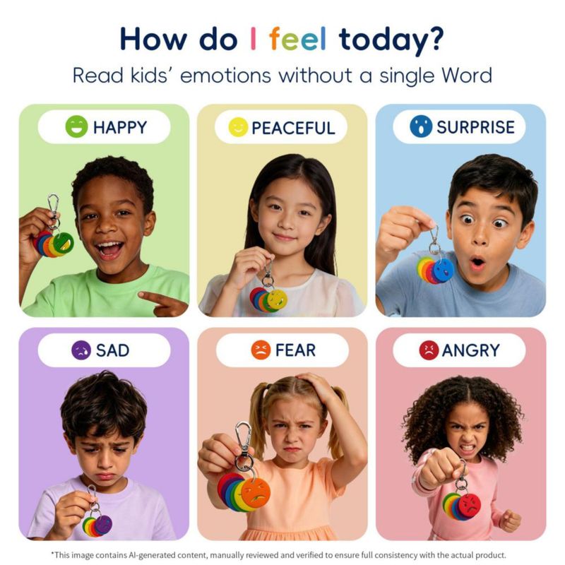 LLAVEROS ELETIUO Emotions Pack de 6 – Silicona 72 cm