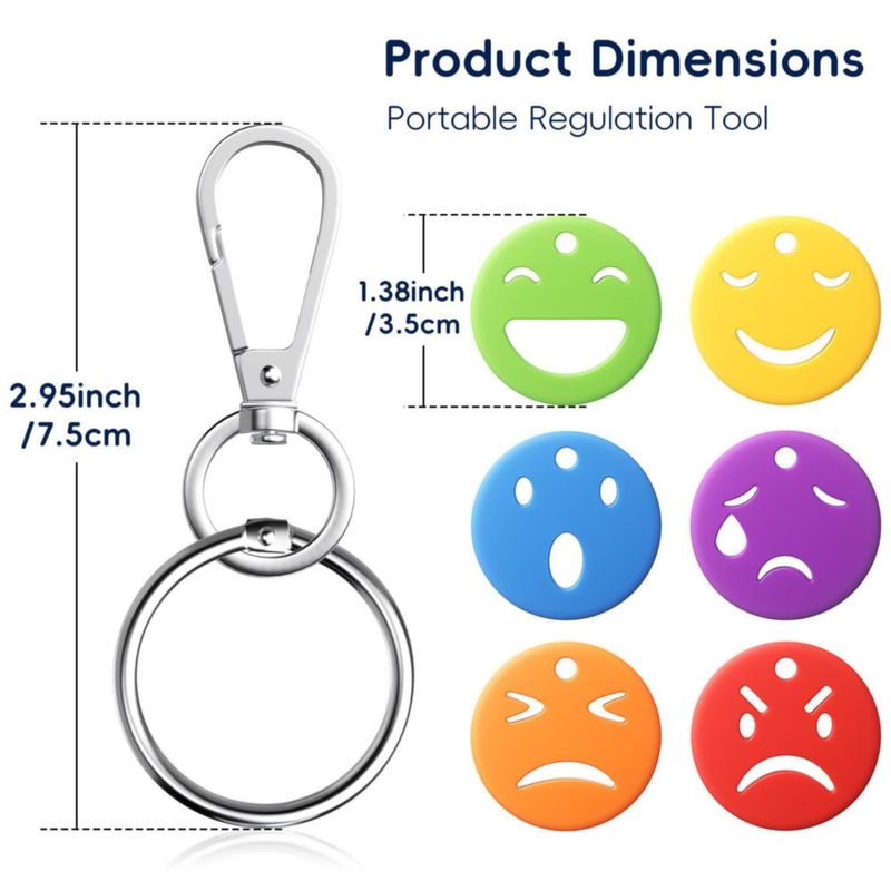 LLAVEROS ELETIUO Emotions Pack de 6 – Silicona 72 cm