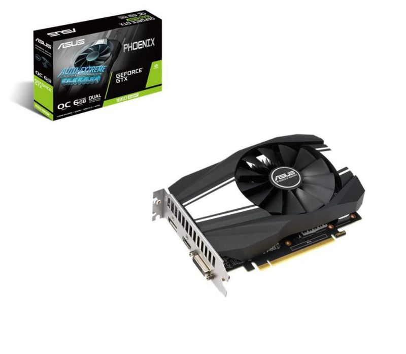 Tarjeta de video ASUS GTX 1660 OC Phoenix 6 GB GDDR6 reacondicionada