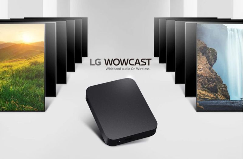 Transmisor de audio inalámbrico LG WTP3 WOWCAST para TV a barra de sonido