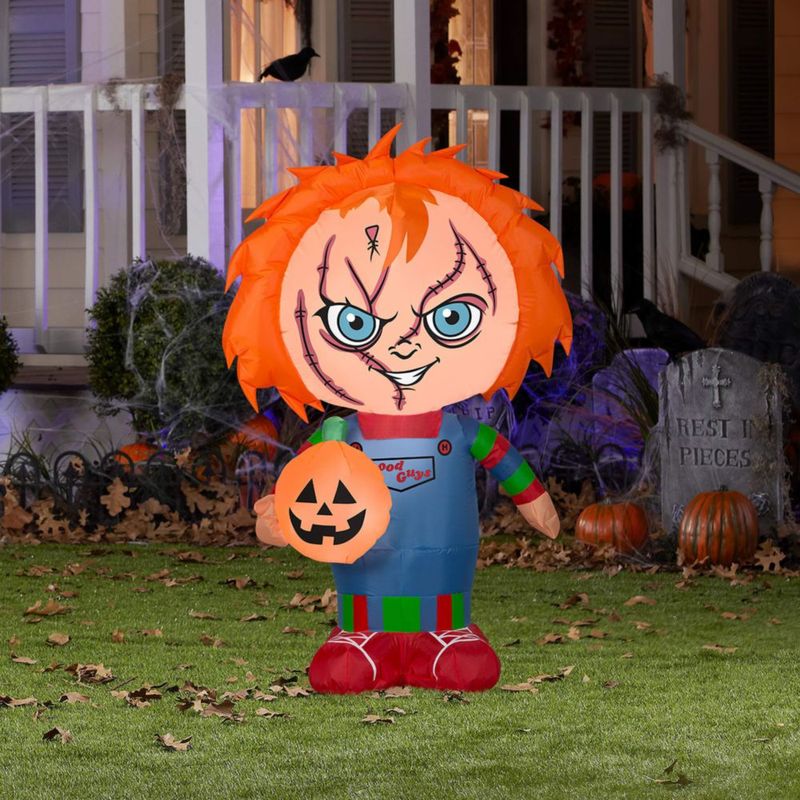 Inflable Gemmy 91 cm Chucky con luces LED para Halloween