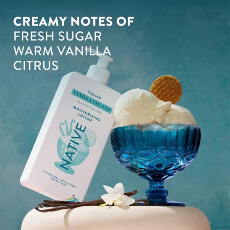 Loción de manos Native 473 ml Vainilla italiana – Pack de 2