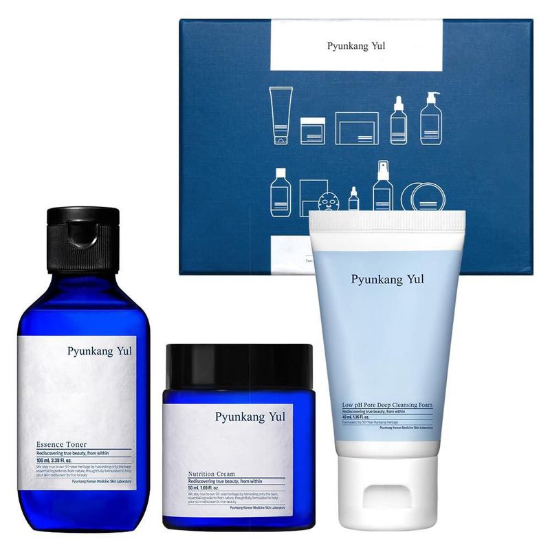 Set de Regalo de Prueba de 3 Productos Pyunkang Yul para Cuidado de la Piel