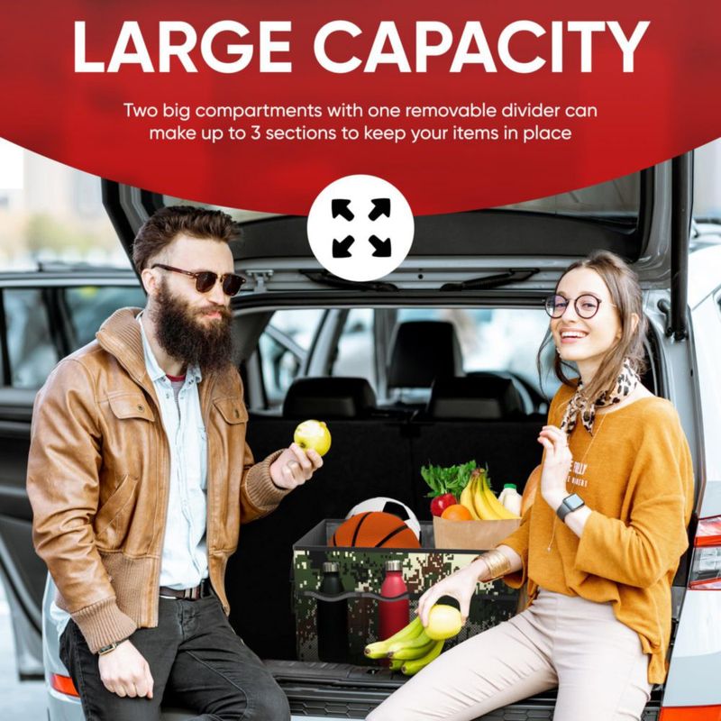 Organizador de Maletero Plegable FORTEM para Almacenamiento del Auto