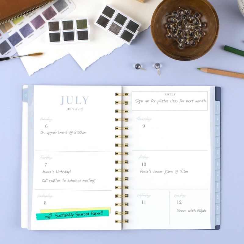 Agenda Cambridge 14 cm x 22 cm 2026‑2027 Bow Trellis