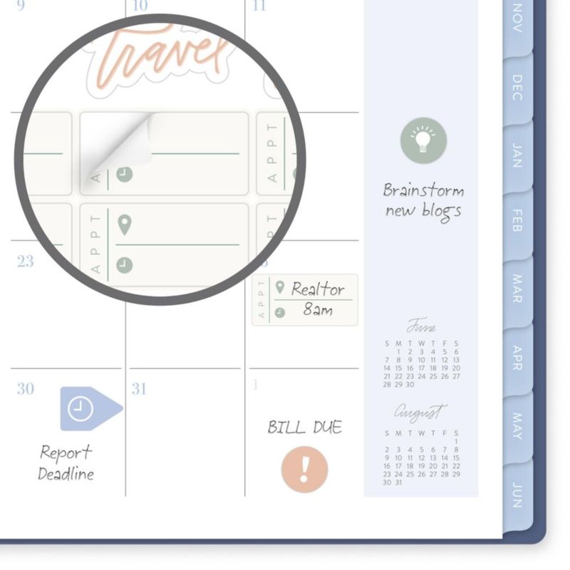 Agenda Cambridge 14 cm x 22 cm 2026‑2027 Bow Trellis