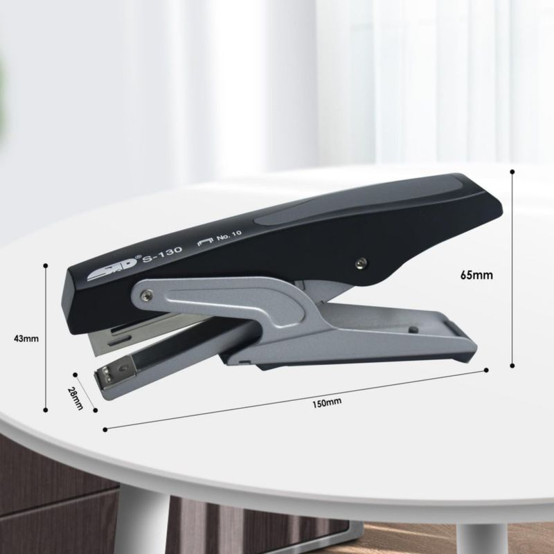 Grapadora Carimee de alta resistencia con agarre ergonómico de un solo toque