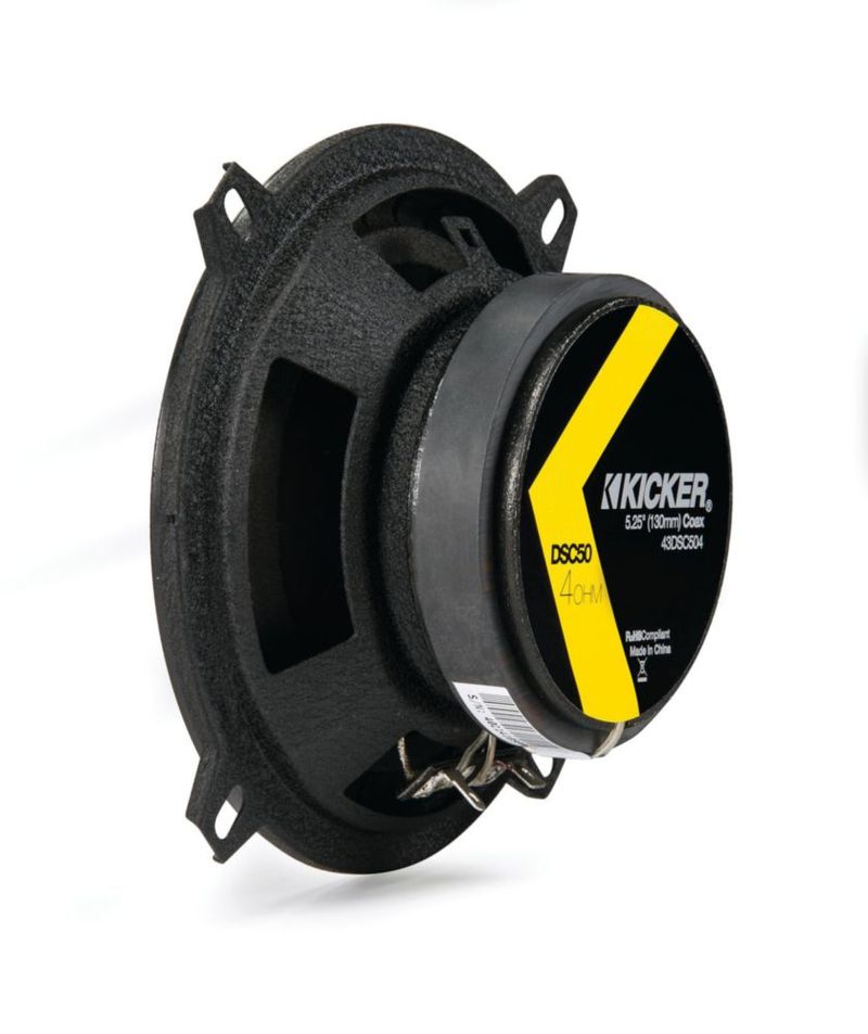 Altavoces coaxiales KICKER DSC50 de 525" (130 mm) 4 ohmios 200 W