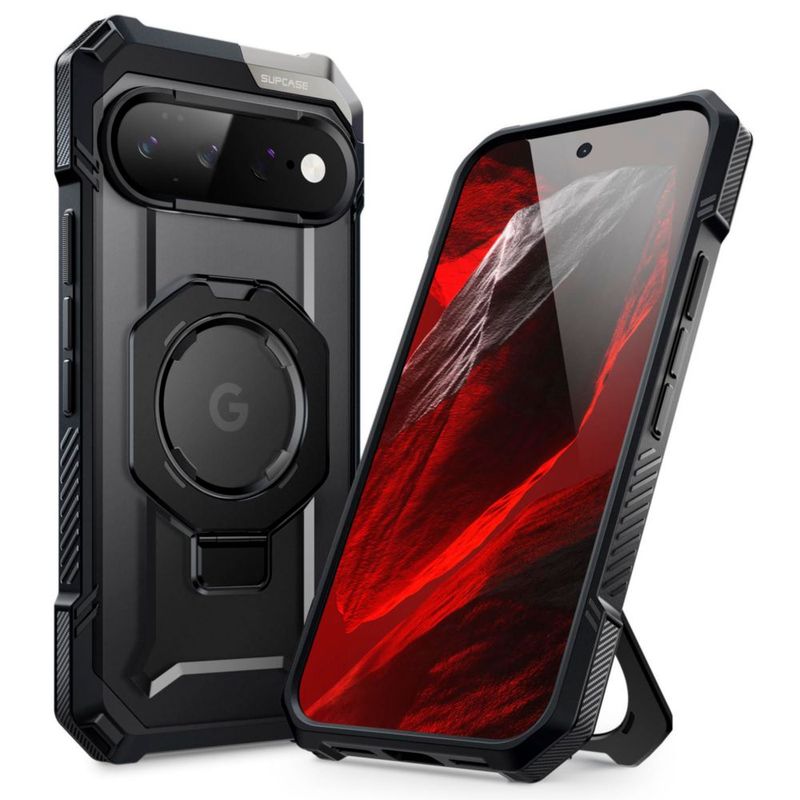 Funda SUPCASE para Google Pixel 11 Pro XL negra con soporte