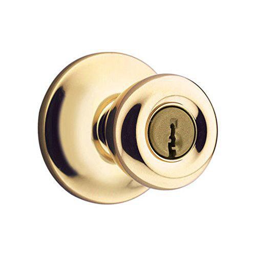 Cerradura de entrada Kwikset Tylo RCSK3 en latón pulido