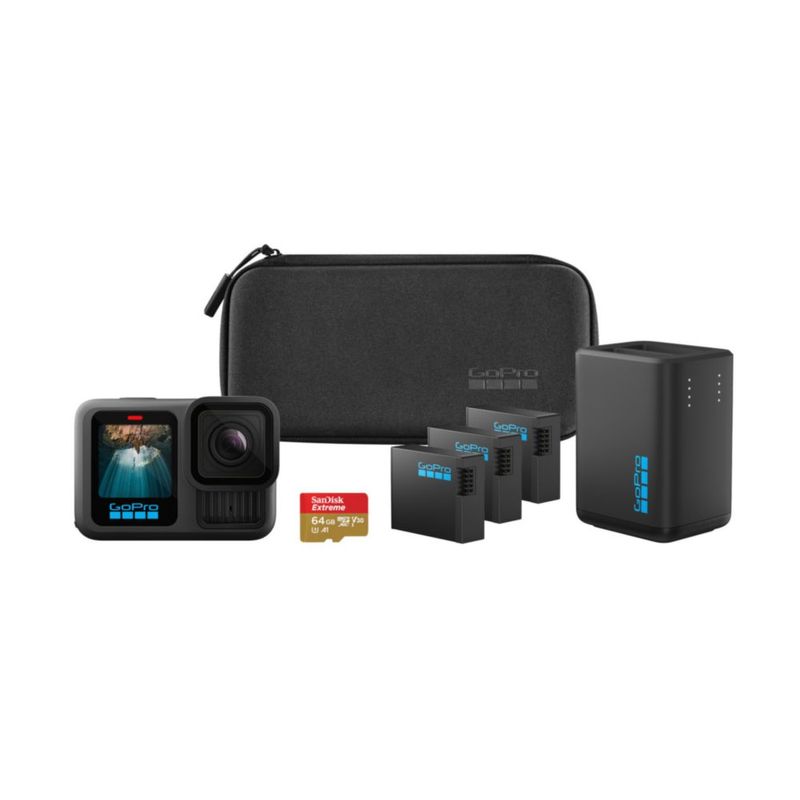 Cámara GoPro HERO13 Black Paquete de Video 5.3K con 64GB