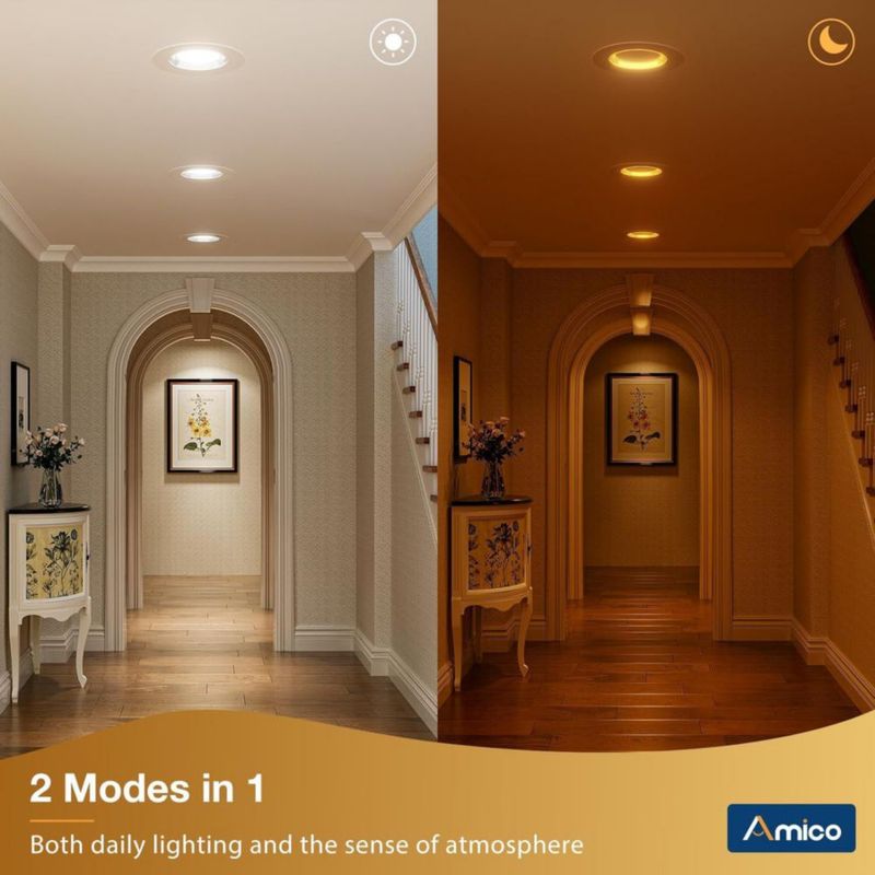 Luz empotrada LED Amico 15 cm 5CCT – Pack de 6