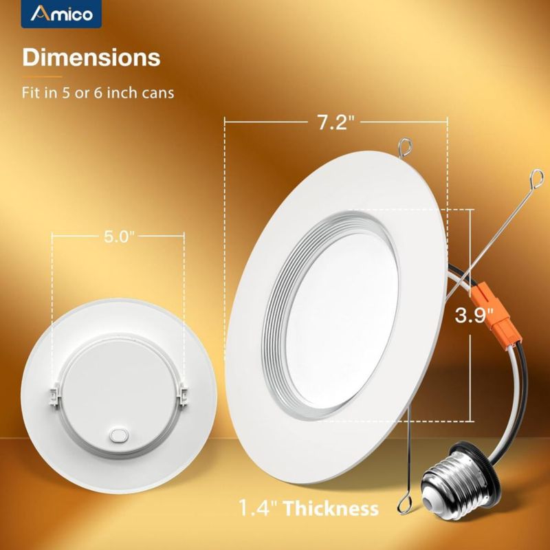 Luz empotrada LED Amico 15 cm 5CCT – Pack de 6