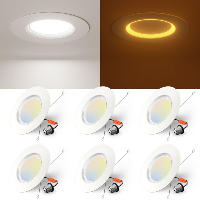 Luz empotrada LED Amico 15 cm 5CCT – Pack de 6