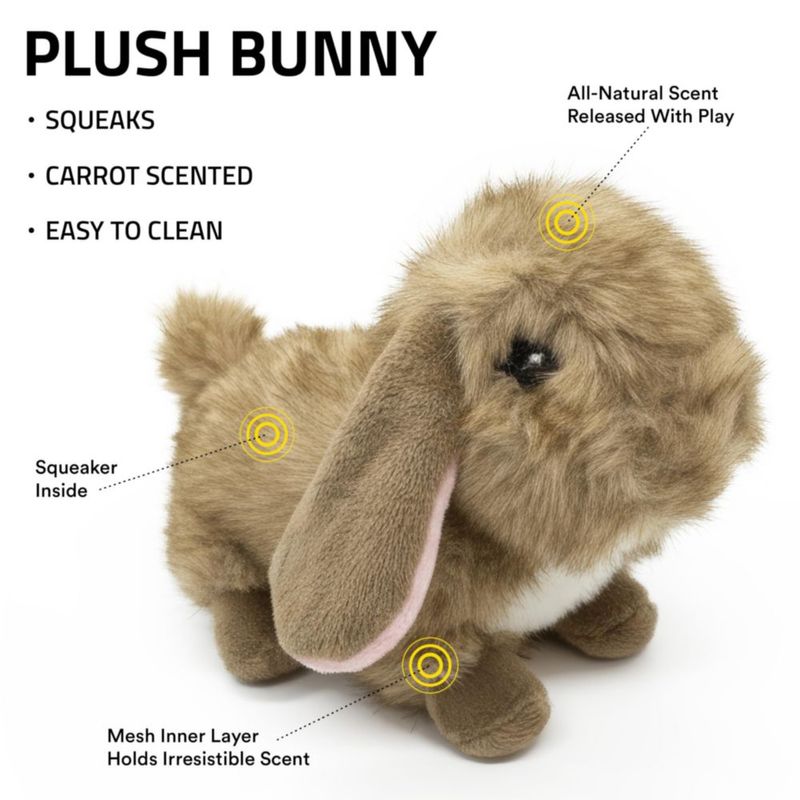 Juguete de Peluche Playology Conejito con Aroma a Zanahoria y Sonido Chirriante