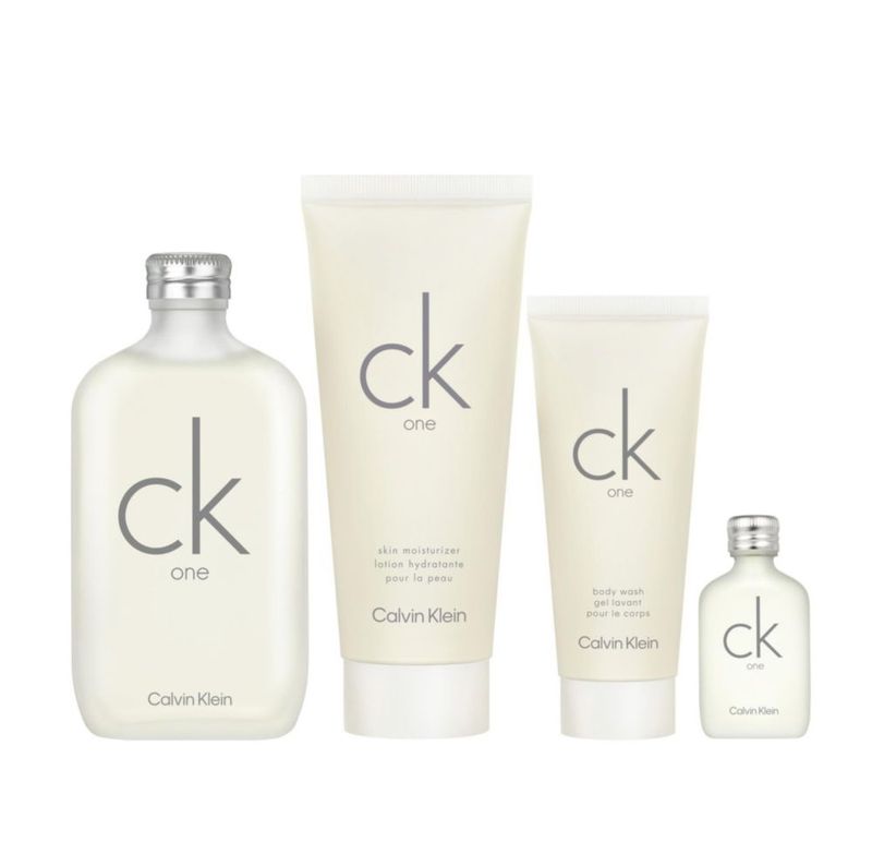 Set de regalo Perfume Calvin Klein CK One Eau de Toilette de 4 piezas