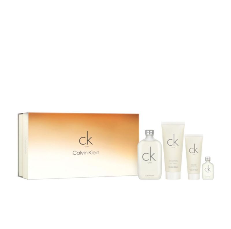 Set de regalo Perfume Calvin Klein CK One Eau de Toilette de 4 piezas