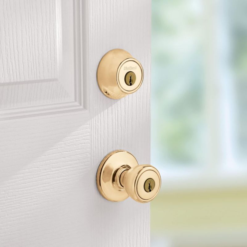 Kit de Cerradura Kwikset Tylo Combo en Latón Pulido