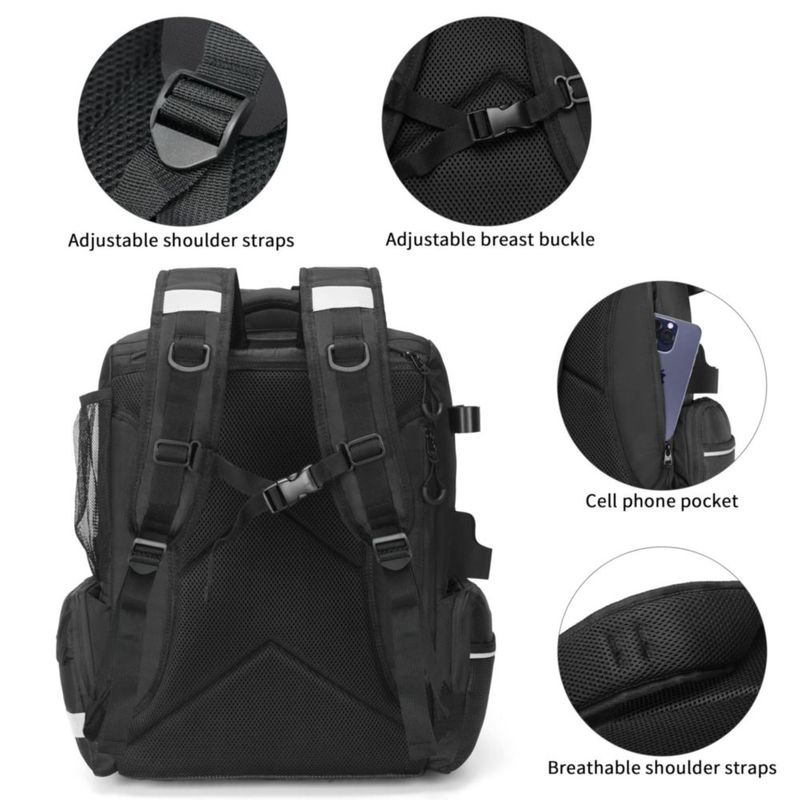 Mochila Rabjen de 45 L impermeable para aparejo de pesca