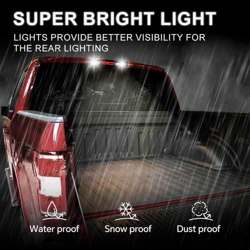 Luz de freno LED tercera PIT66 para Chevrolet Silverado 1999-2006 y GMC Sierra