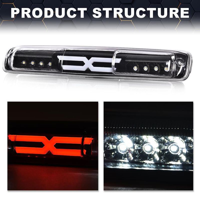 Luz de freno LED tercera PIT66 para Chevrolet Silverado 1999-2006 y GMC Sierra