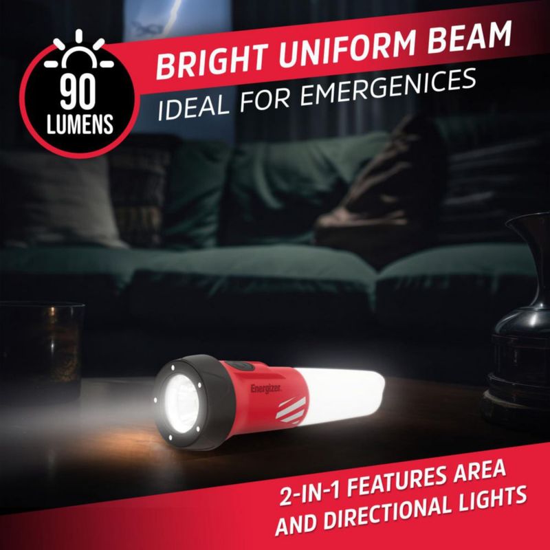 Kit de Emergencia Energizer WeatheReady con Linterna 2 en 1 y Lámpara Frontal Resistente al Agua IPX4