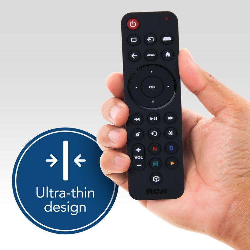 Control remoto RCA universal recargable para transmisión de 3 dispositivos