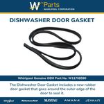 Junta de puerta para lavavajillas Whirlpool W11768590 OEM (reemplazo)