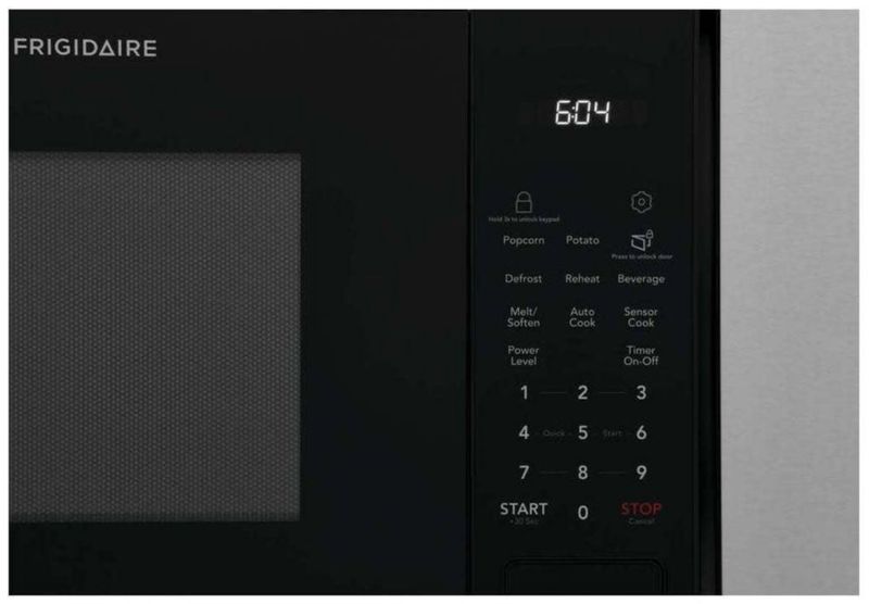 Microondas empotrable Frigidaire de 16 pies cúbicos 21" negro con sensor