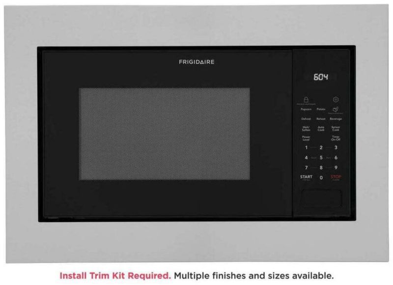Microondas empotrable Frigidaire de 16 pies cúbicos 21" negro con sensor