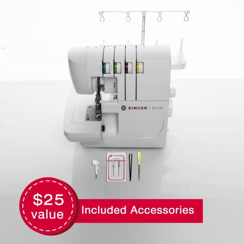 Estructura metálica Serger SINGER S0100 con 6 puntadas 1300 SPM