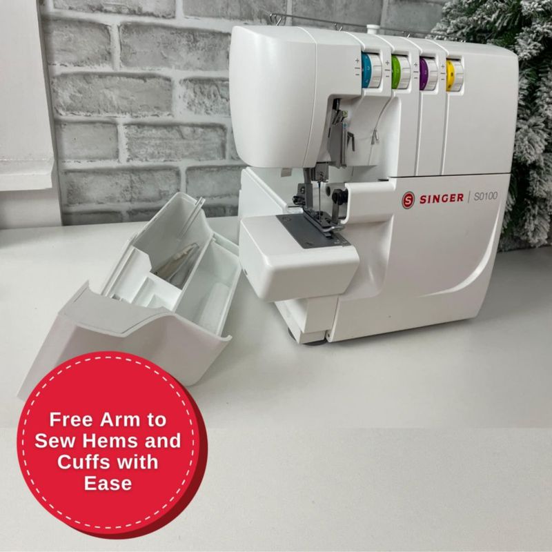 Estructura metálica Serger SINGER S0100 con 6 puntadas 1300 SPM