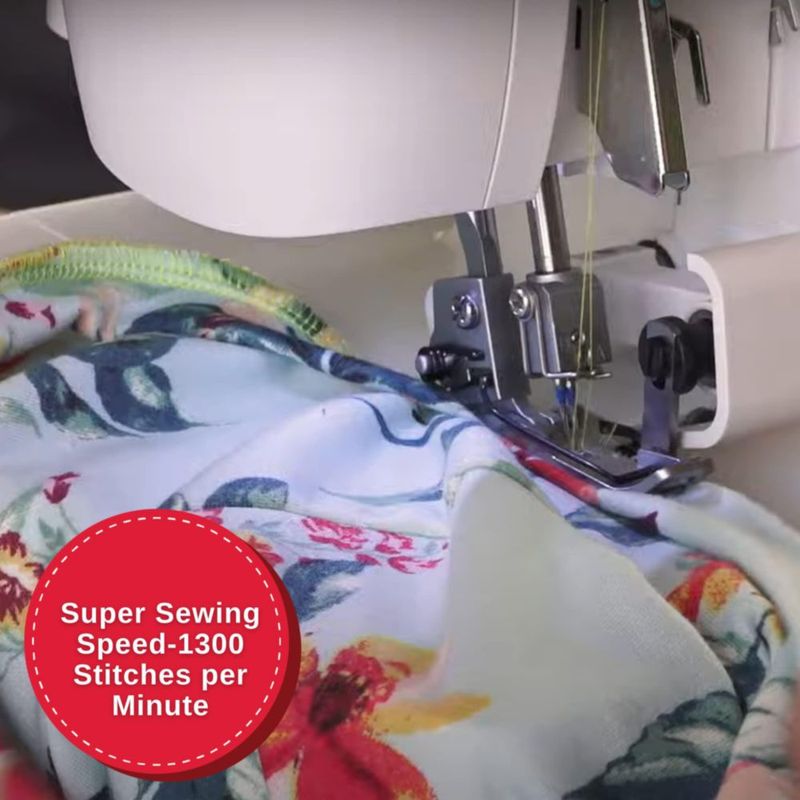 Estructura metálica Serger SINGER S0100 con 6 puntadas 1300 SPM