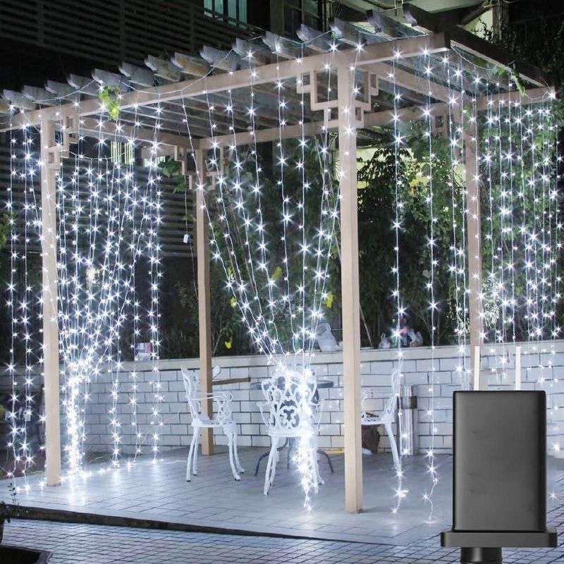 Luces de Cortina LED Solhice 9 m x 3 m Blanco Frío 720 LED