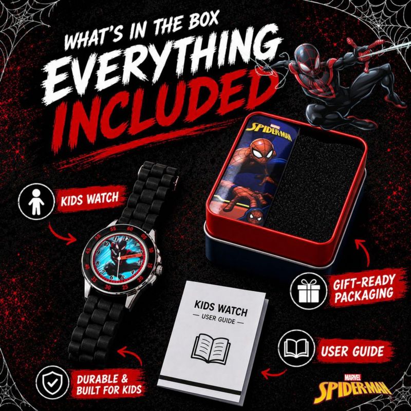 Reloj infantil Accutime Spider-Man Miles Morales