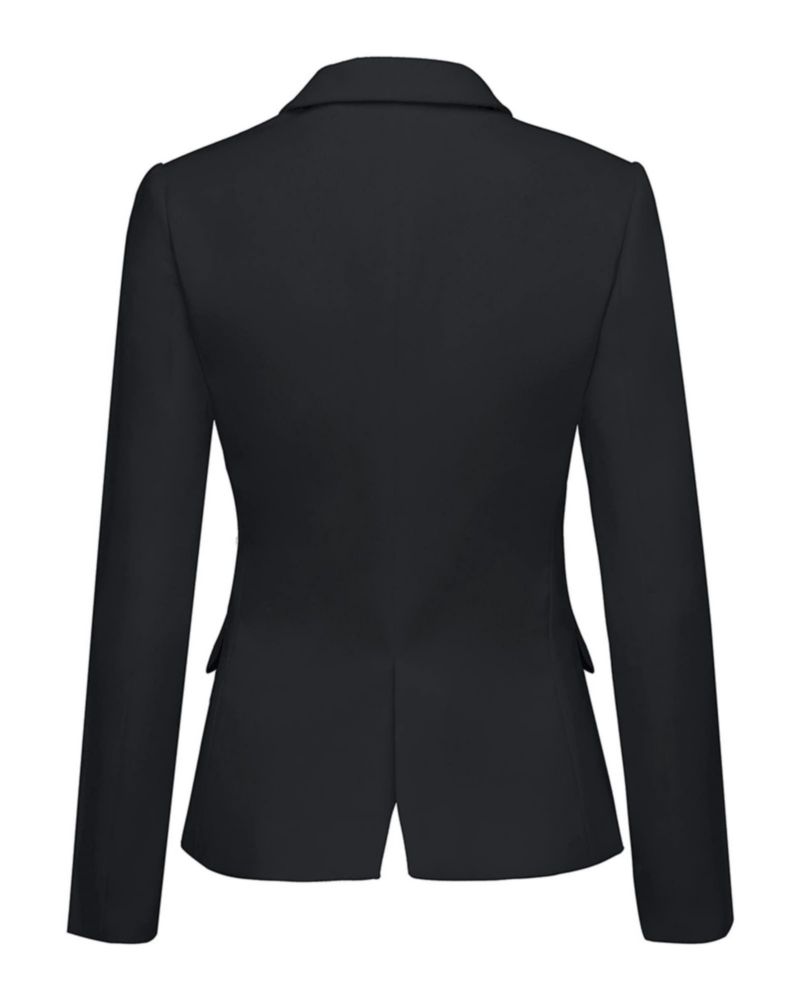 Blazer LookbookStore para Mujer Negro con Solapa con Muesca XXL