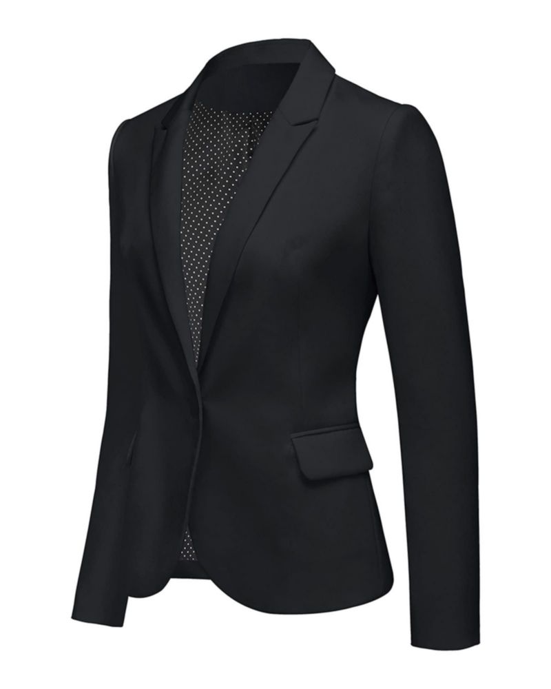Blazer LookbookStore para Mujer Negro con Solapa con Muesca XXL